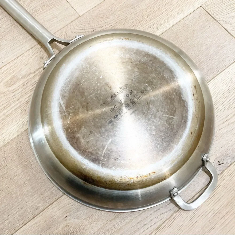 Calphalon Stainless Steel Cookware Frying Pan 12” with lid
